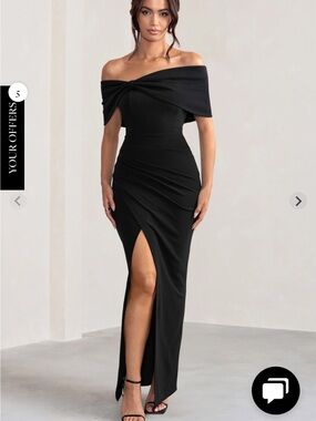 Club London Eva Black Dress